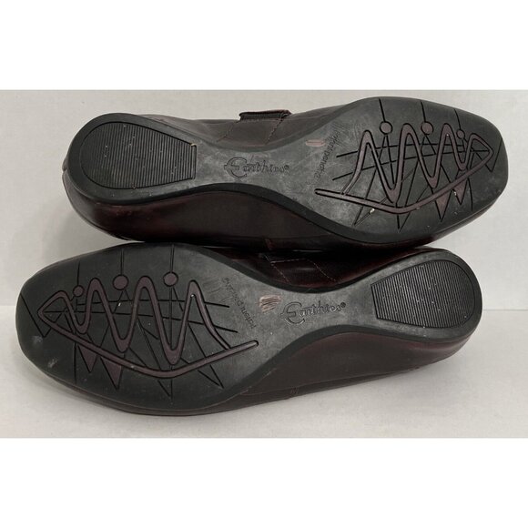 Earthies Shoes Womens 7.5 B Granada Loafers Burgundy Leather Comfort Casual Flat - Picture 10 of 10
